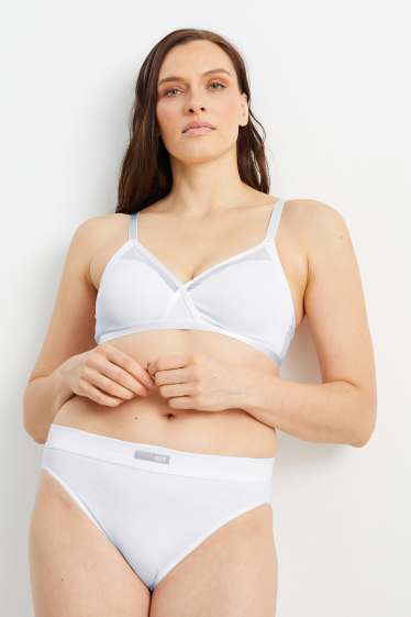 Women - Non-wired bra - non-padded - white