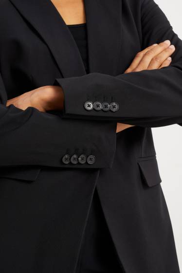 Damen - Business-Blazer - Regular Fit - Mix & Match - schwarz