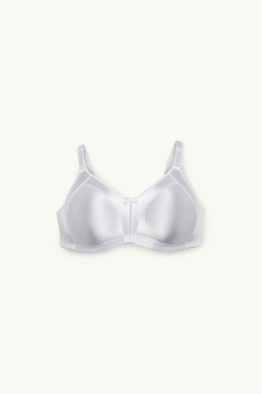 Femmes - Soutien-gorge réducteur - effet brillant - blanc