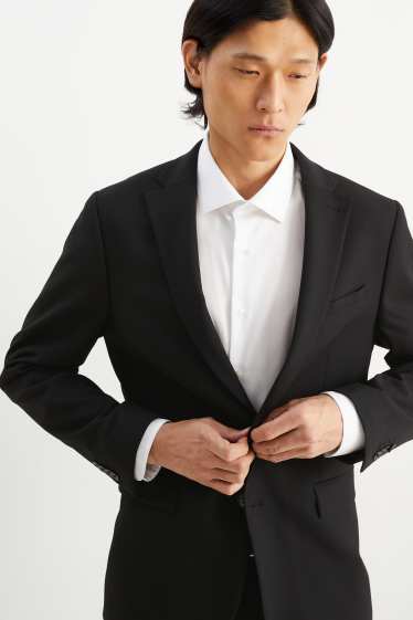 Pánské - Oblekové sako - slim fit - Flex - LYCRA® - Mix & Match - černá