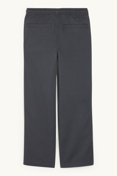 Kinder Jungen - Stoffhose - dunkelgrau