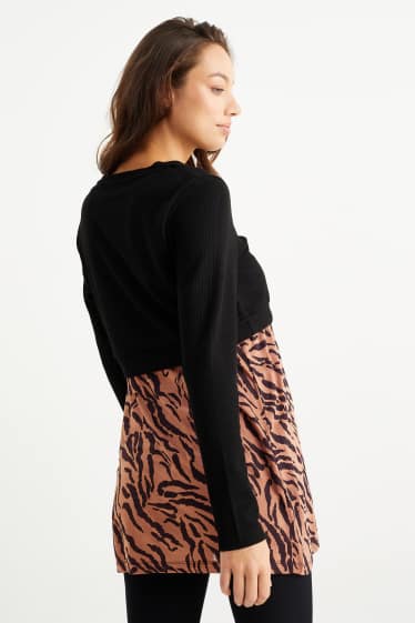 Dona - Dessuadora de lactància - look 2 en 1 - negre