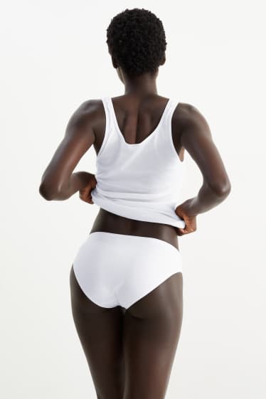 Damen - Multipack 6er - Slip - LYCRA® - weiss