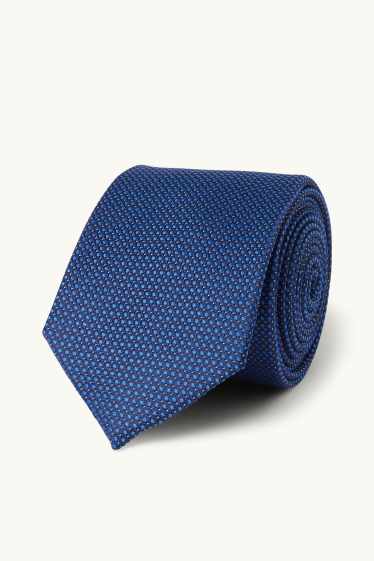 Men - Tie - dark blue