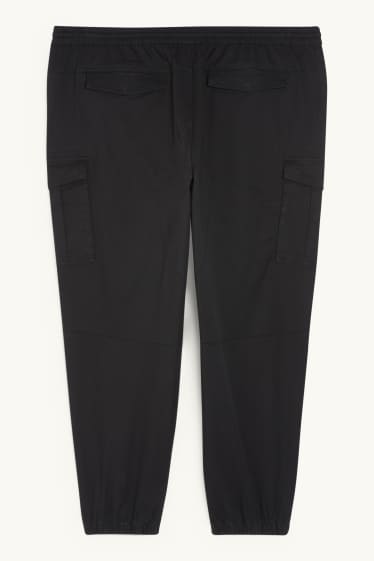 Hommes - Pantalon cargo - regular fit - noir