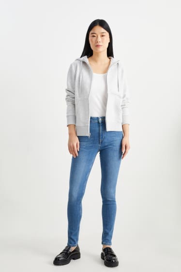 Femei - Skinny jeans - talie înaltă - denim-albastru