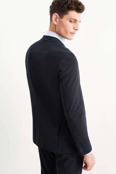 Hommes - Veste de costume - body fit - Flex - LYCRA® - bleu foncé