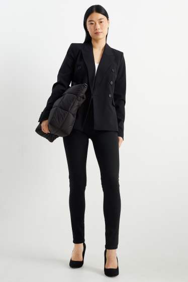 Femei - Skinny jeans - talie medie - jeans modelatori - LYCRA® - negru