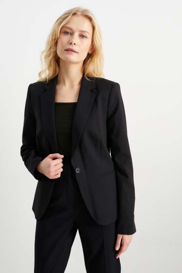 Femmes - Blazer de bureau - cintrée - noir
