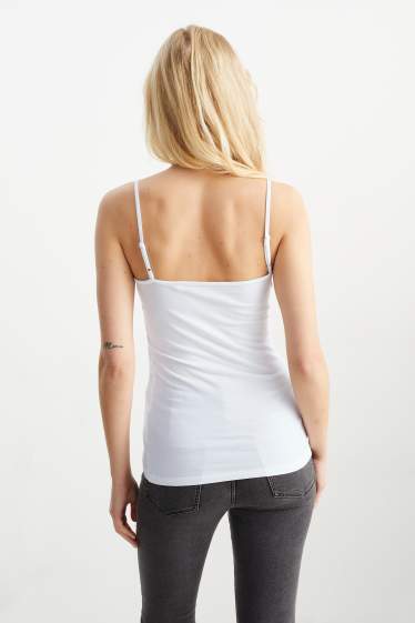 Women - Multipack of 2 - basic top - white