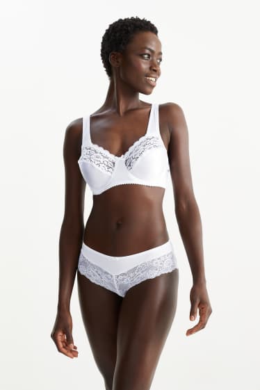 Donna - Confezione da 2 - reggiseno con ferretti - LYCRA® - bianco