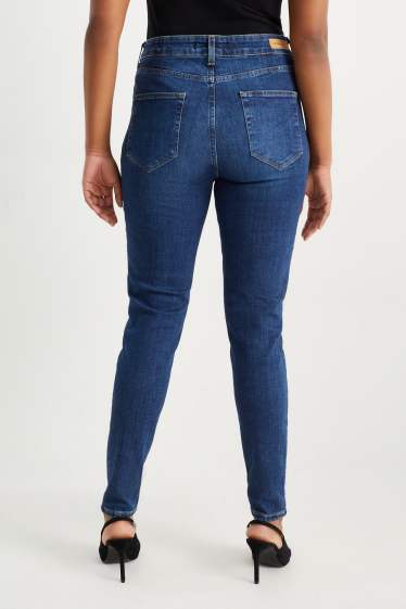 Femmes - Skinny jean - high waist - jean bleu