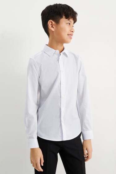 Kinderen: jongens - Overhemd - wit