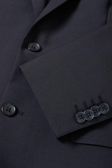 Uomo - Giacca coordinabile - regular fit - Flex - misto lana vergine - blu scuro