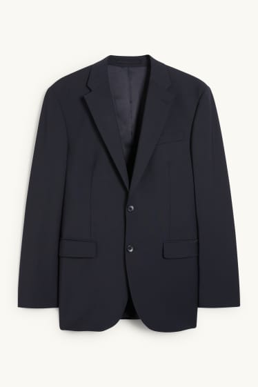 Uomo - Giacca coordinabile - regular fit - Flex - misto lana vergine - blu scuro