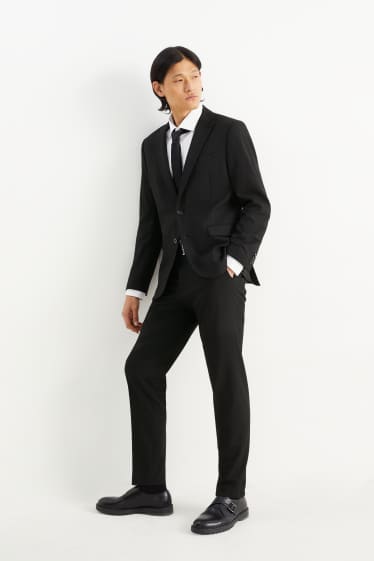 Uomo - Pantaloni coordinabili - slim fit - Flex - LYCRA® - Mix & Match - nero