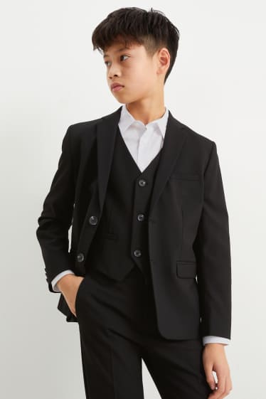 Enfants garçons - Veste de costume - Stretch - LYCRA® - noir
