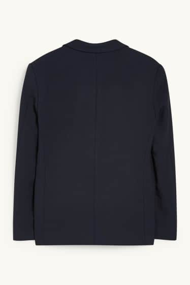 Děti - chlapci - Oblekové sako - stretch - LYCRA® - tmavomodrá