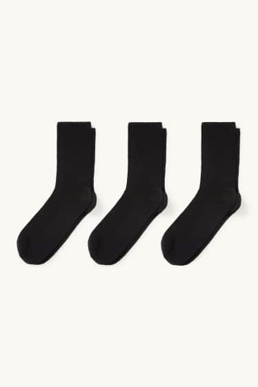 Women - Multipack of 3 - socks - comfort cuff - black