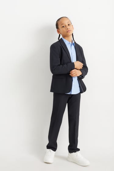 Enfants garçons - Pantalon de costume - Stretch - LYCRA® - bleu foncé