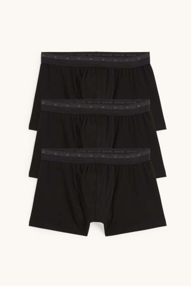 Herren - Multipack 3er - Trunks  - schwarz