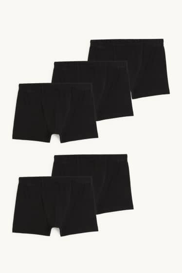 Men - Multipack of 5 - trunks - black