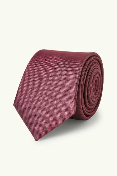 Men - Tie - bordeaux