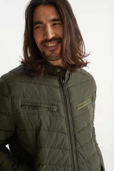 Uomo - Giacca trapuntata - verde scuro