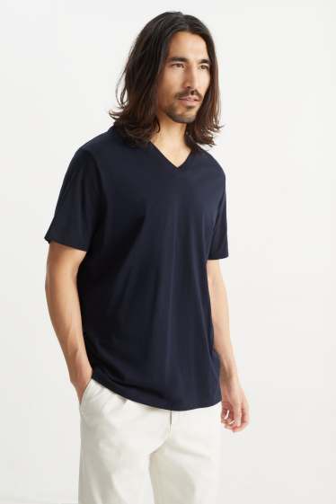 Herren - T-Shirt - Regular Fit - dunkelblau