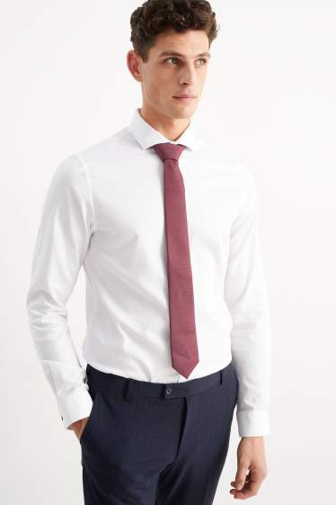 Men - Tie - bordeaux