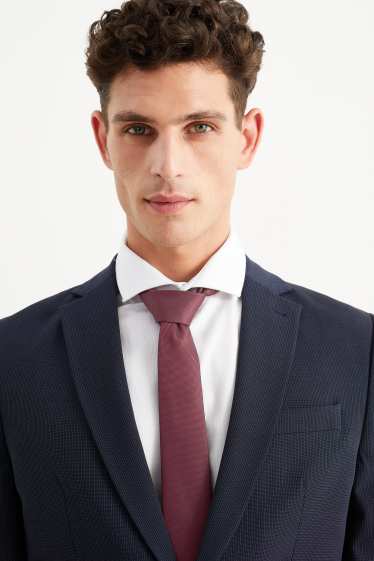 Men - Tie - bordeaux