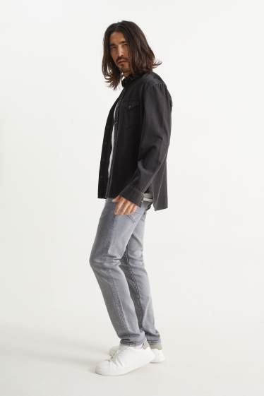 Hommes - Slim jean - LYCRA® - jean gris