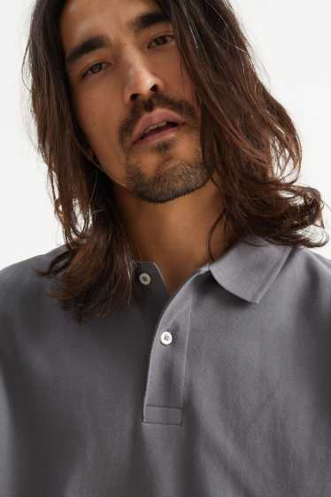 Bărbați - Tricou polo - gri