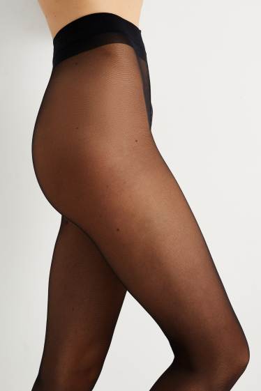 Mujer - Pack de 2 - medias - LYCRA® - 15 DEN - negro