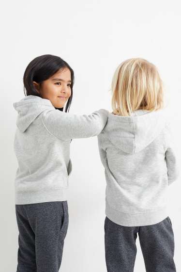 Unisex - Hoodie - genderneutral - hellgrau-melange