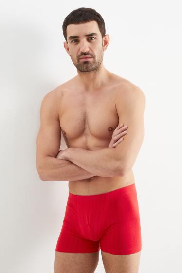 Herren - Multipack 3er - Trunks - dunkelrot