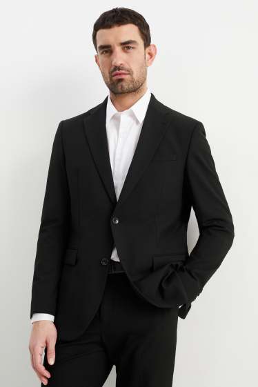 Herren - Baukasten-Sakko - Regular Fit - Flex - LYCRA® - Mix & Match - schwarz