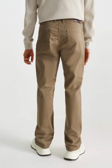 Men - Trousers - regular fit - light brown