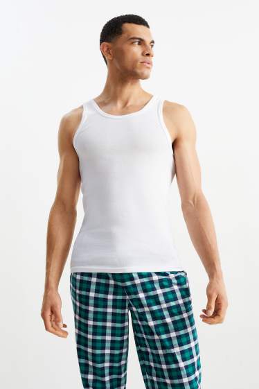 Herren - Multipack 3er - Unterhemd - Feinripp - seamless - weiss
