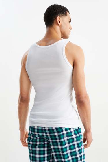 Herren - Multipack 3er - Unterhemd - Feinripp - seamless - weiss
