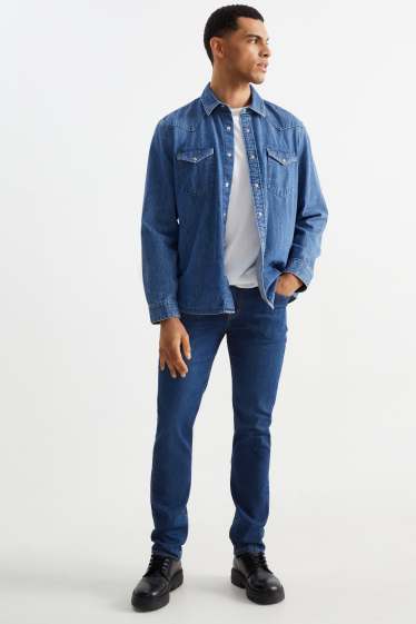 Pánské - Slim jeans - džíny - modré