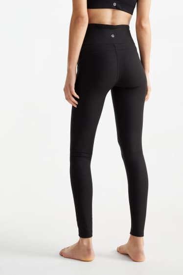 Damen - Funktions-Leggings - 4 Way Stretch - schwarz