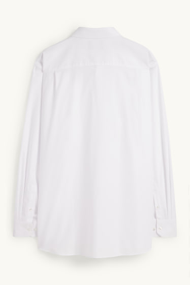 Heren - Overhemd - regular fit - gemakkelijk te strijken - wit