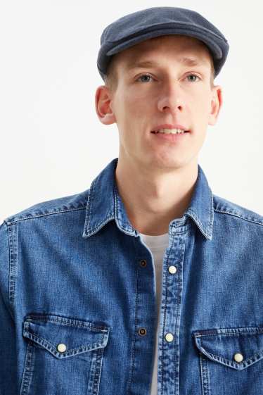 Men - Flat cap - dark blue