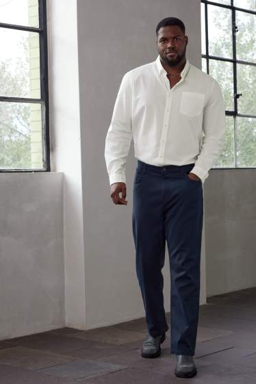 Home - Pantalons - regular fit - blau fosc