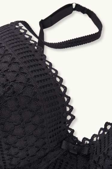 Dona - Sostenidors amb cèrcol - DEMI - enconxats - negre