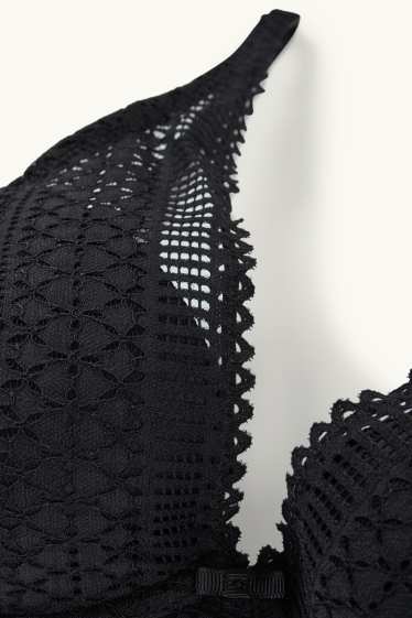 Femmes - Soutien-gorge avec armatures - PLUNGE - ampliforme - noir