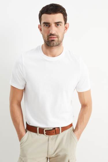 Hommes - Ceinture en cuir - marron