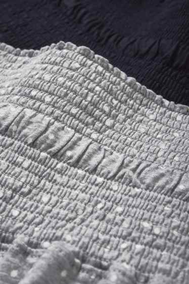 Femmes - Lot de 2 - pantalon et short et de pyjama de grossesse - gris clair chiné