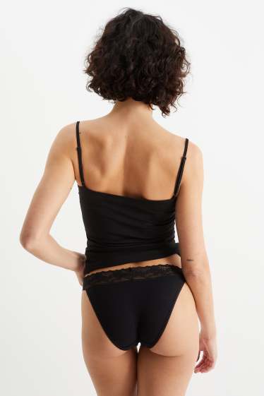 Donna - Confezione da 3 - slip - nero